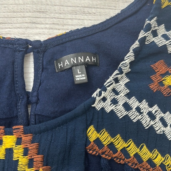 Hannah Navy Blue Sleeveless Knit Top - Picture 2 of 5